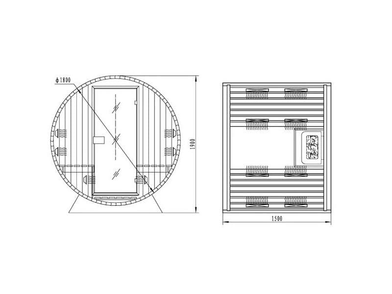 Инфракрасная сауна KOY H01-S1 (рис.9) Инфракрасная сауна KOY H01-S1 (рис.9)