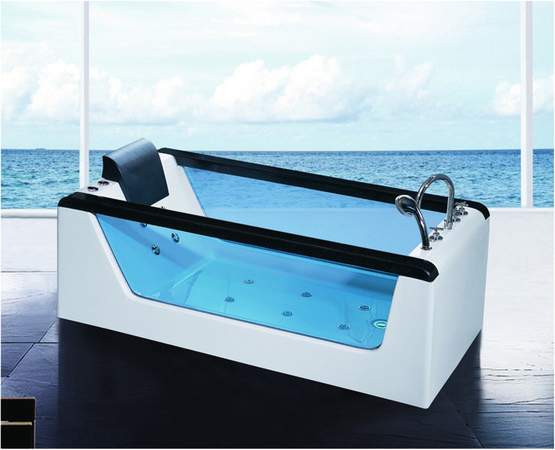 Гидромассажная ванна с боковыми стеклянными стенками SR5B009 (рис.1)